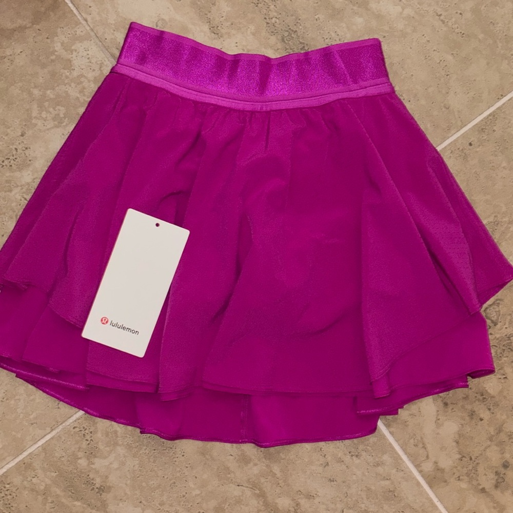 *RARE* Size 0 Purple highlight Court Rival Perforated HR Skirt* Long